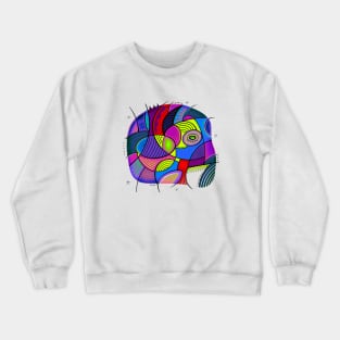 Colored head Crewneck Sweatshirt